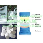 طبة برشمة وسد فوهات الاوعية والجرار المصنوعة من مادة  تيريفثاليت البولي إيثلين- الطبة ذات قطر الدائرة الصغير- التى نقدمها نحن شركة المهندس منسي لتوريد جميع مستلزمات التغليف الحديث من مواد التعبئة و التغليف و الصناعات الهندسيه –  ام تو باك